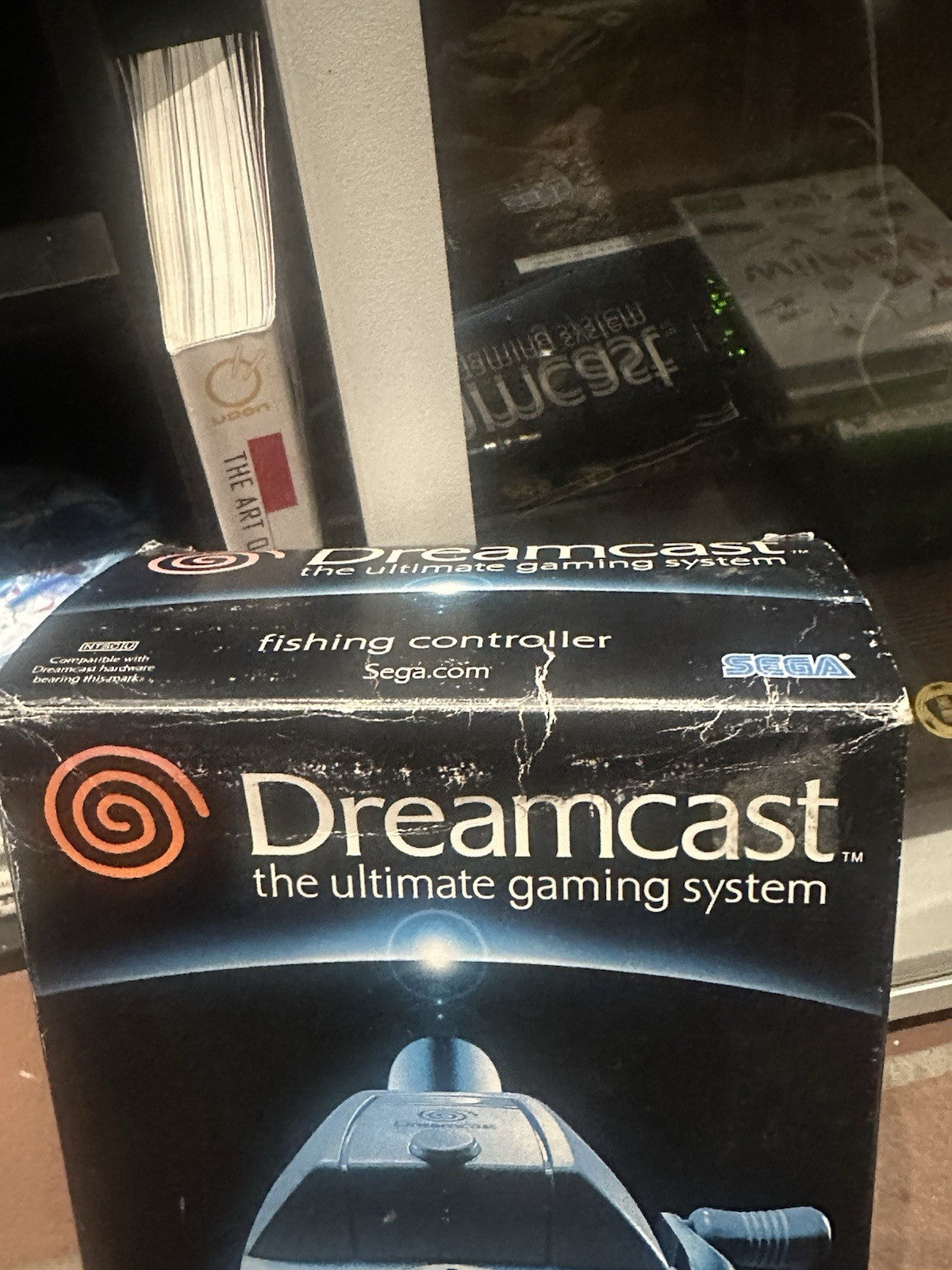 Sega Dreamcast Fishing Rod Controller + Box & Manual HKT-7800 USA Boxed Complete