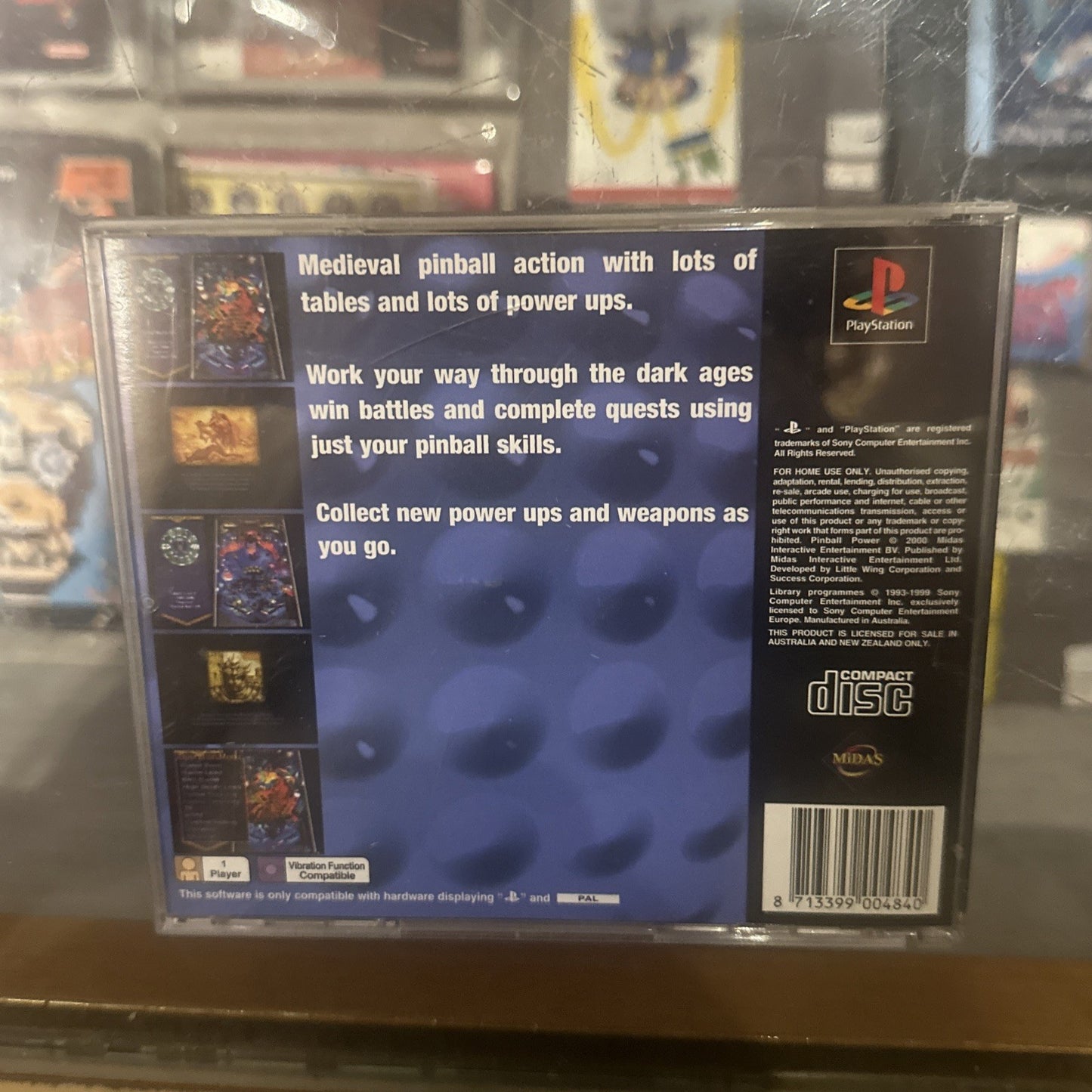 Pinball Power • Sony PlayStation 1 PS1 Game + Manual (2000) PAL AUS