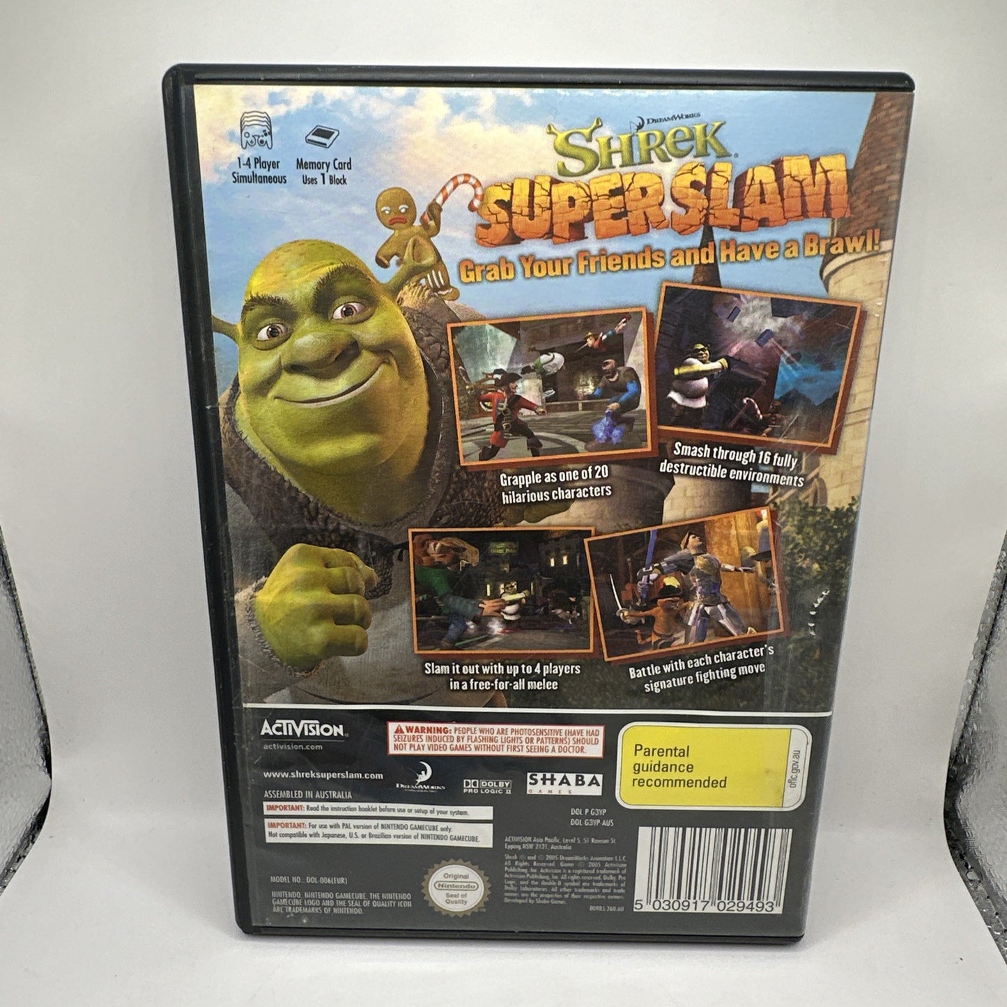 Shrek Super Slam • Nintendo Gamecube Game + Manual (2005) PAL AUS • Complete