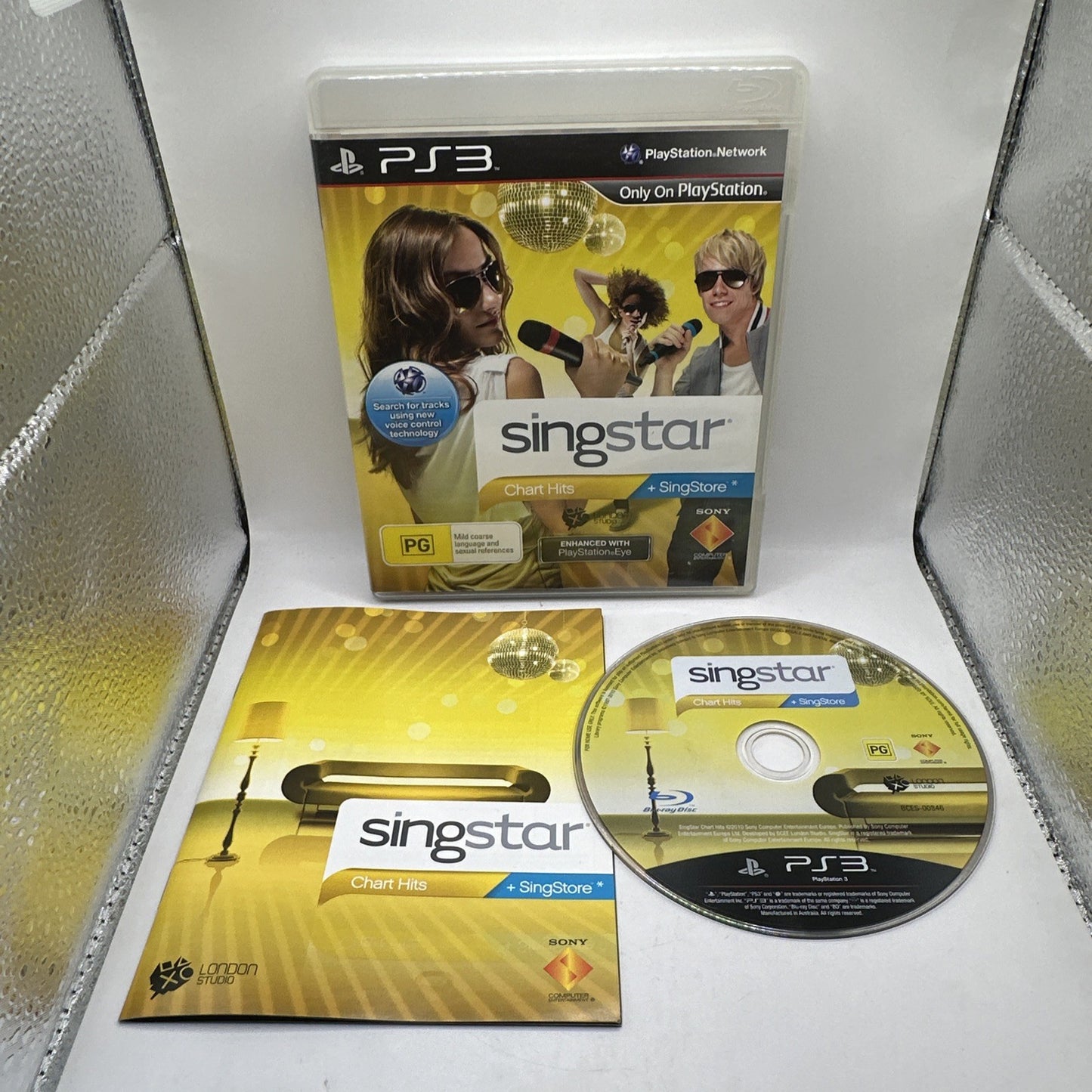 SingStar Chart Hits • PlayStation 3 PS3 Game + Manual (2010) Singing Karaoke CIB