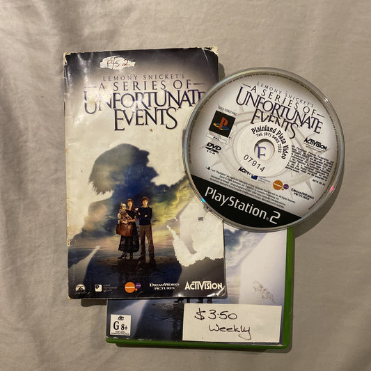 Lemony Snicket's A Series of Unfortunate Events PS2 Game + Manual PlayStation 2