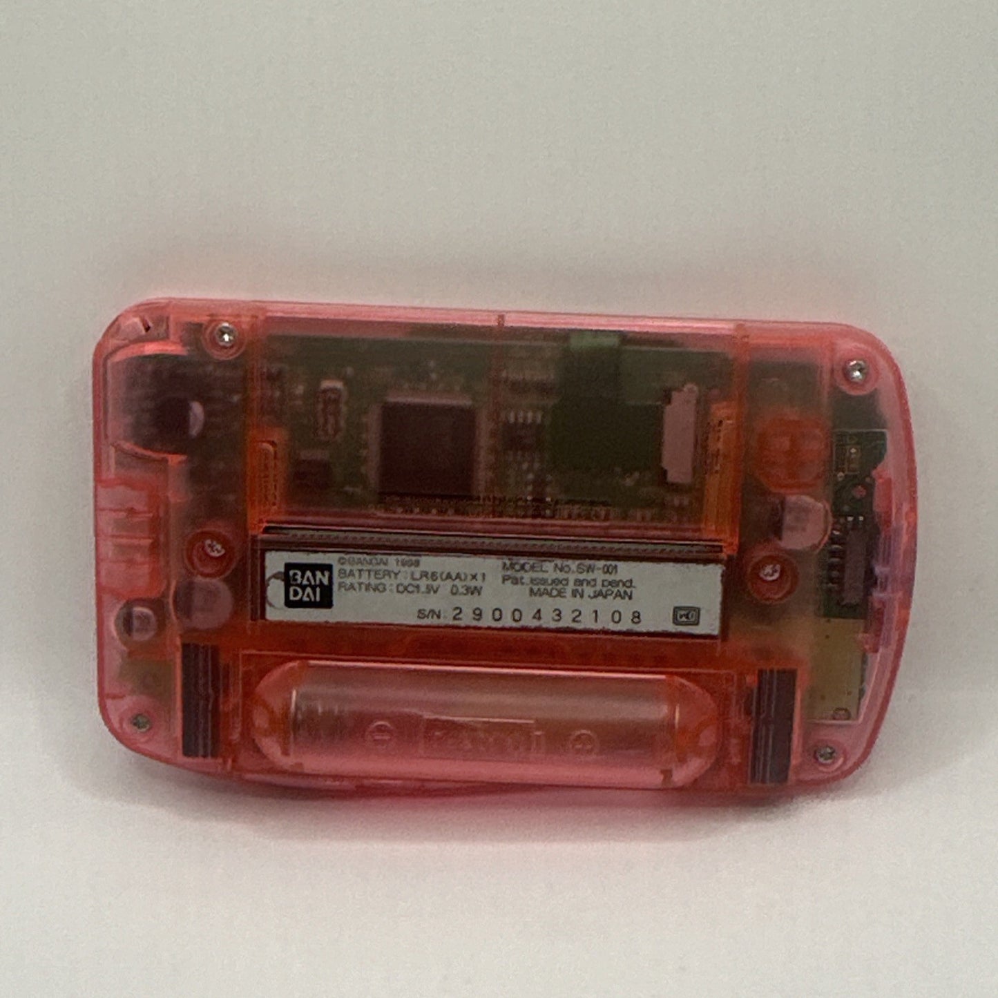 Bandai WonderSwan Console ‘Clear Skeleton Pink’ • Aussie Seller Japanese Import