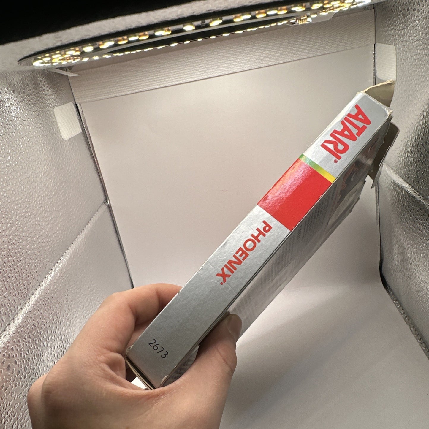 Phoenix • Atari 2600 Game + Manual (1982) Complete Boxed • Silver Box