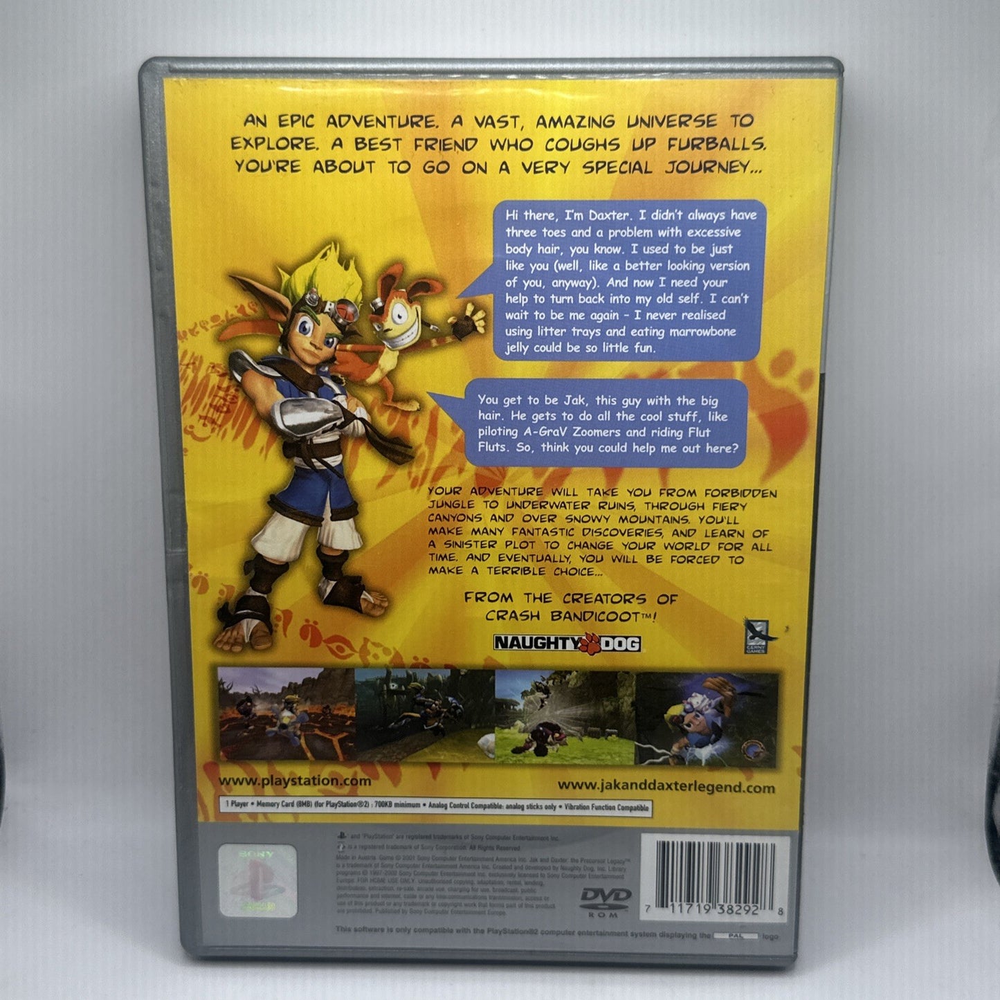 Jak and Daxter The Precursor Legacy • PlayStation 2 PS2 Game (2001) No Manual