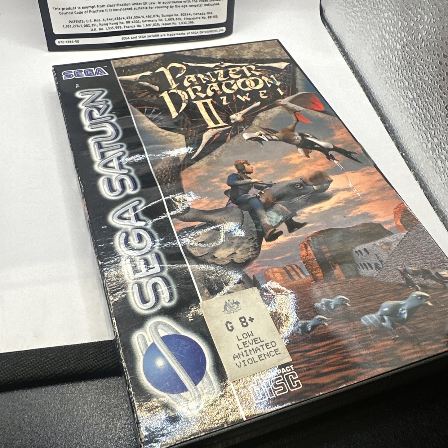 Panzer Dragoon II Zwei • Sega Saturn Game + Manual (1996) PAL • Complete CIB