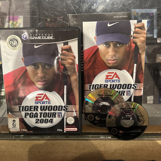 Tiger Woods PGA Tour 2004 • Nintendo GameCube Game + Manual PAL • Golf Games 04