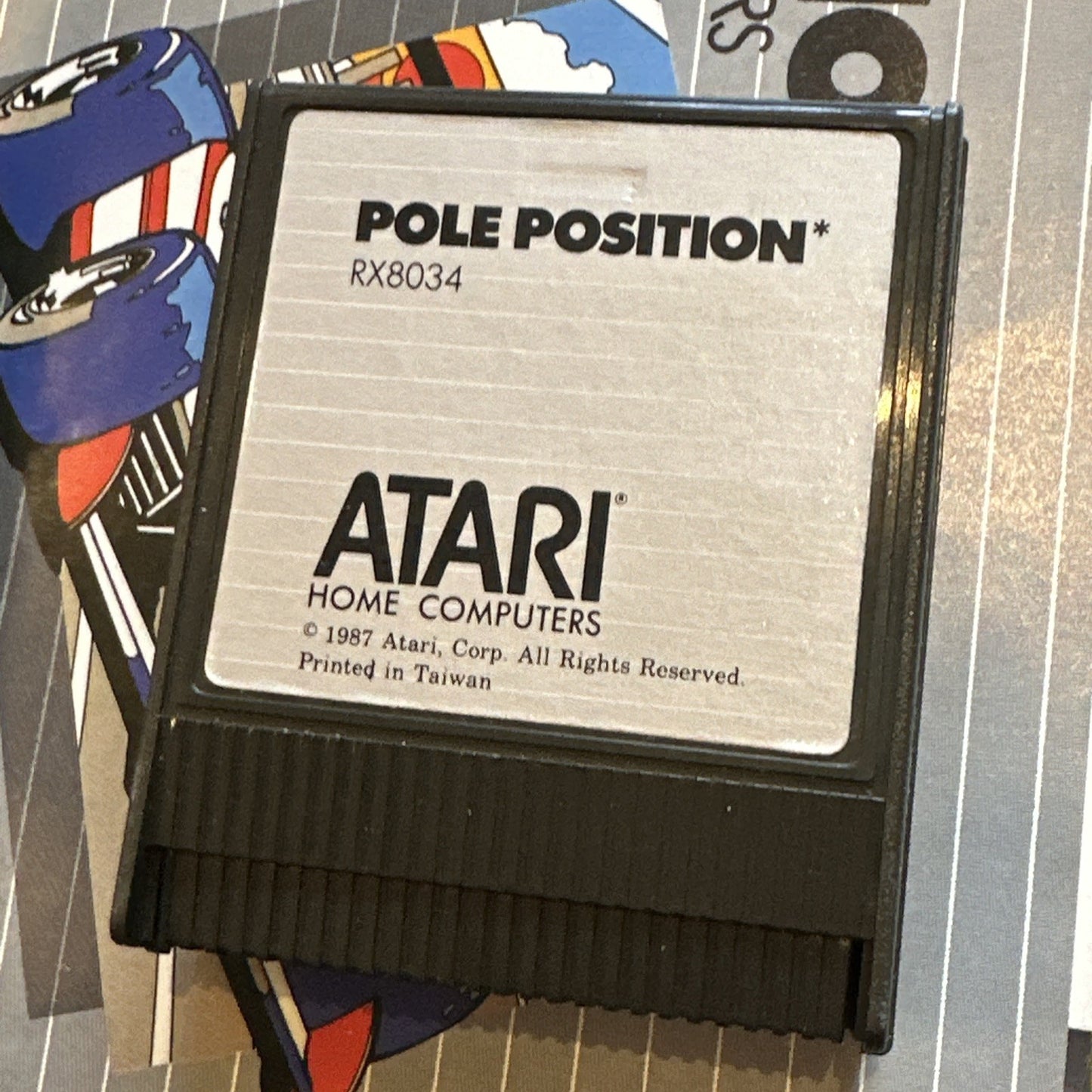 Pole Position • Atari XE/XL/400/800 PC Game In Box + Manual (1987) Boxed • CIB
