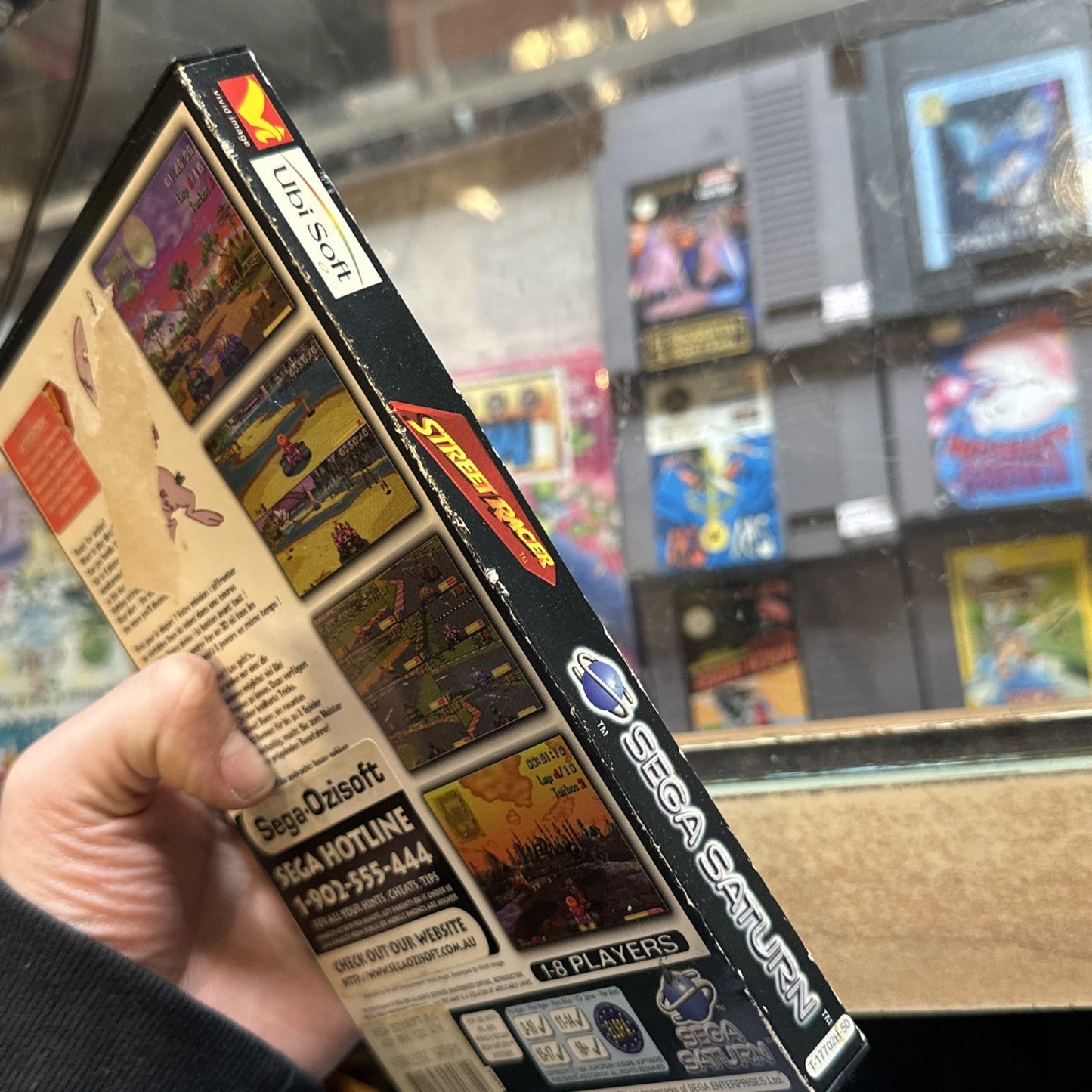 Street Racer • Sega Saturn Game + Manual PAL (1995) Complete CIB • Car Racing