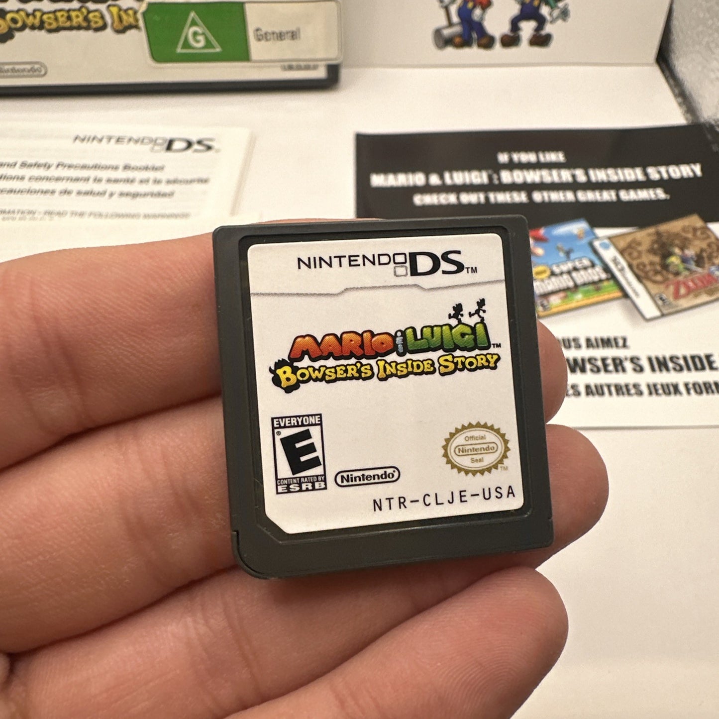 Mario & Luigi Bowser's Inside Story • Nintendo DS Game + Manual (2009) Complete