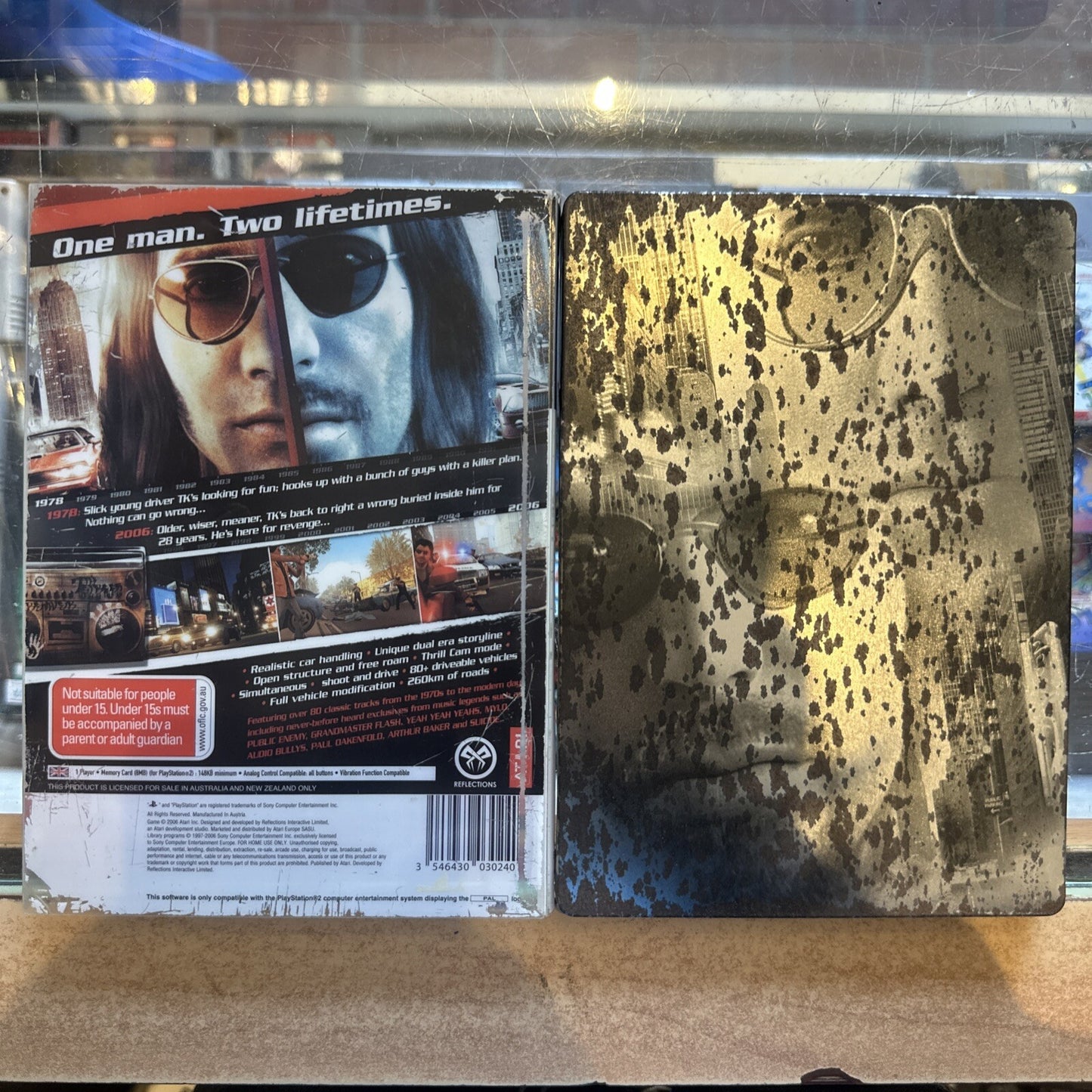 Driver Parallel Lines Collectors Edition Steelbook PlayStation 2 PS2 PAL Ex-Rent