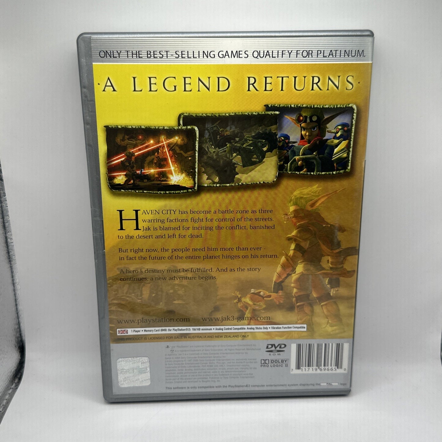 Jak 3 • PlayStation 2 PS2 Game (2004) PAL AUS • Platinum