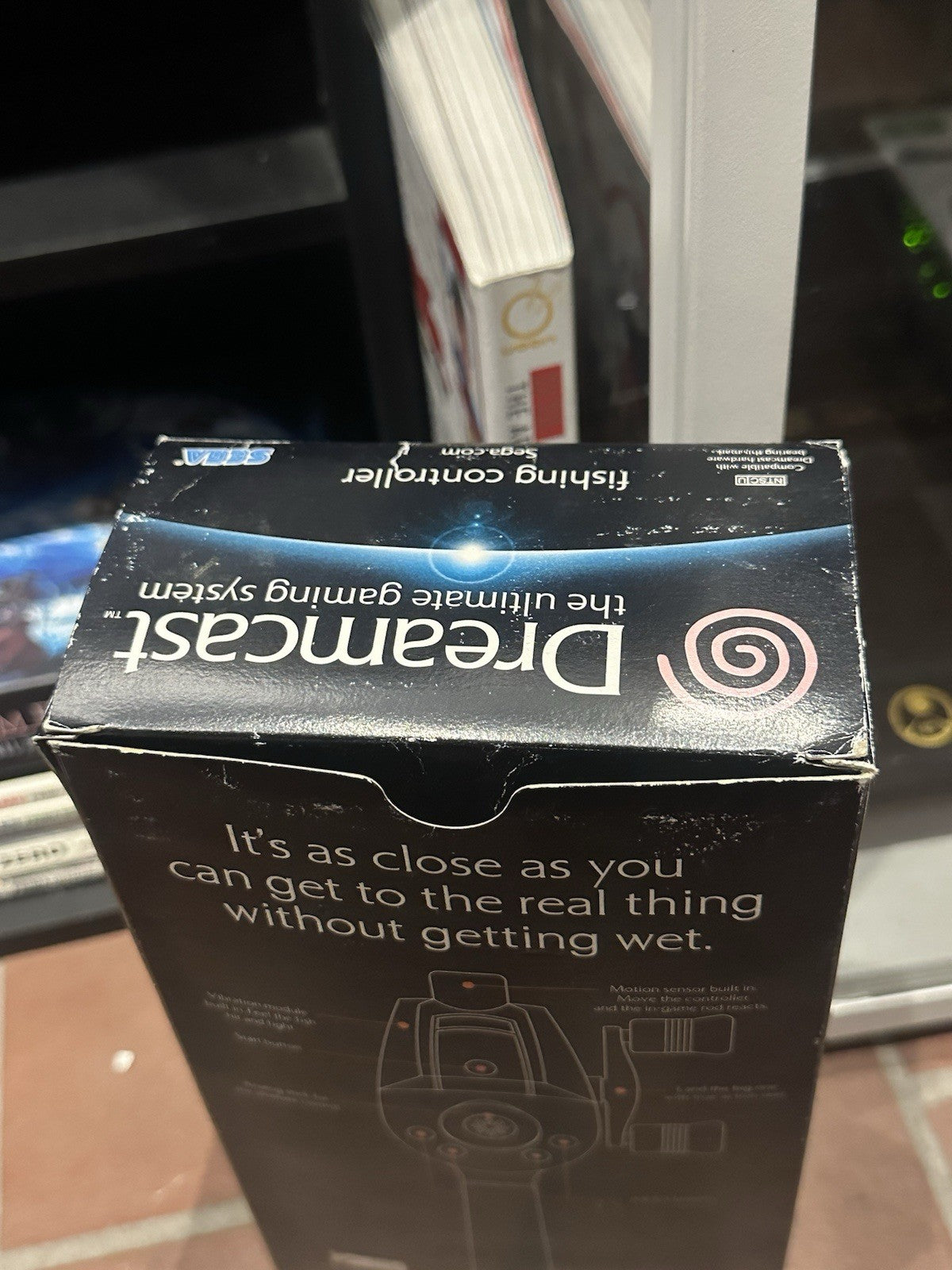 Sega Dreamcast Fishing Rod Controller + Box & Manual HKT-7800 USA Boxed Complete