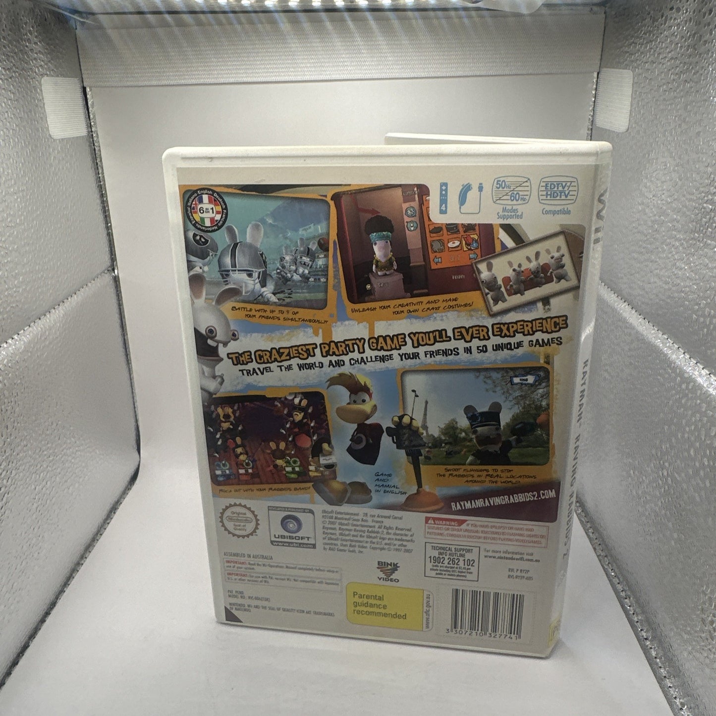 Rayman Raving Rabbids 2 • Nintendo Wii Game + Manual (2007) PAL AUS • Complete