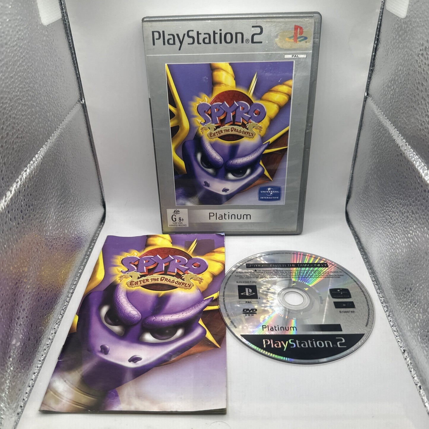 Spyro: Enter The Dragonfly • Sony Playstation 2 PS2 Game + Manual (2002) PAL AUS