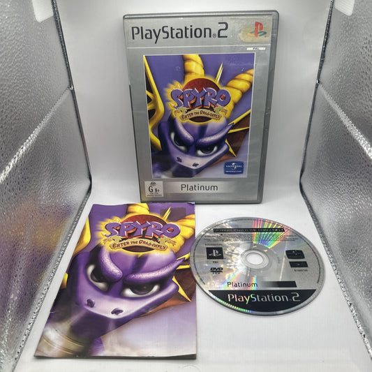 Spyro: Enter The Dragonfly • Sony Playstation 2 PS2 Game + Manual (2002) PAL AUS