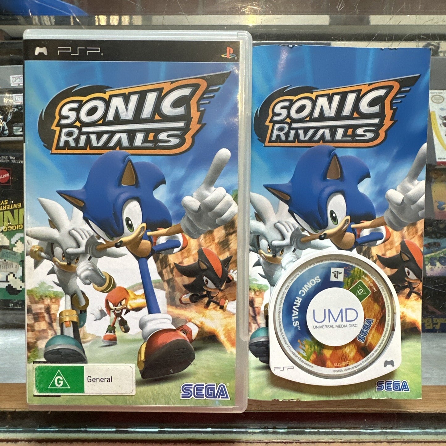 Sonic Rivals • Sony PSP Playstation Portable Game + Manual (2006) SEGA • CIB