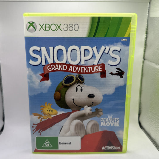 Snoopy's Grand Adventure • Xbox 360 Game + Manual (2015) PAL AUS Snoopy Peanuts