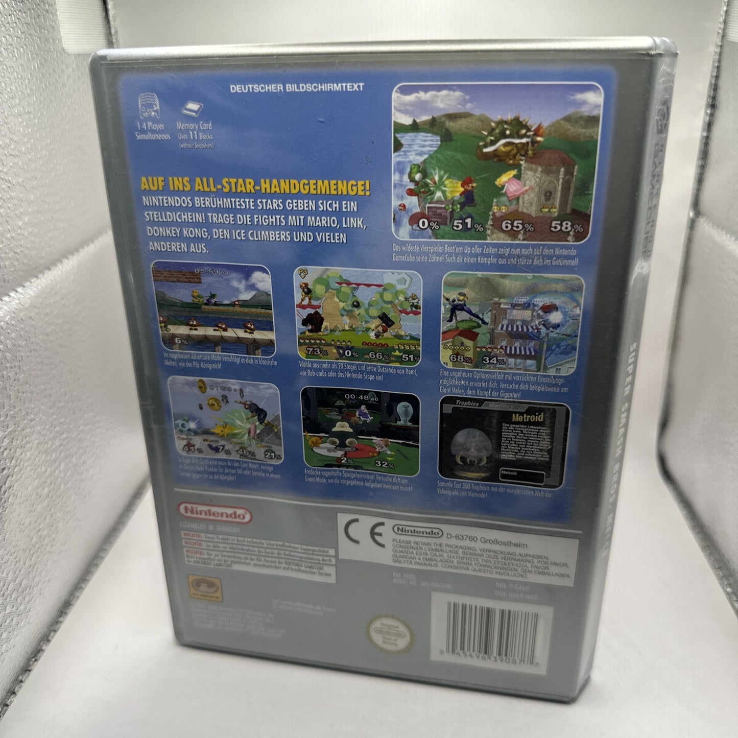 Super Smash Bros. Melee • Nintendo GameCube Game + Manual (2001) PAL • Fighting