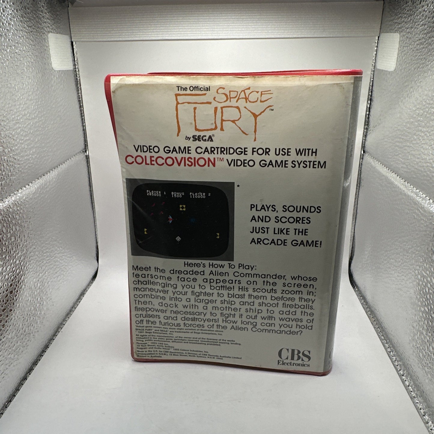 Space Fury • ColecoVision Game + Manual In Box (1983) Boxed