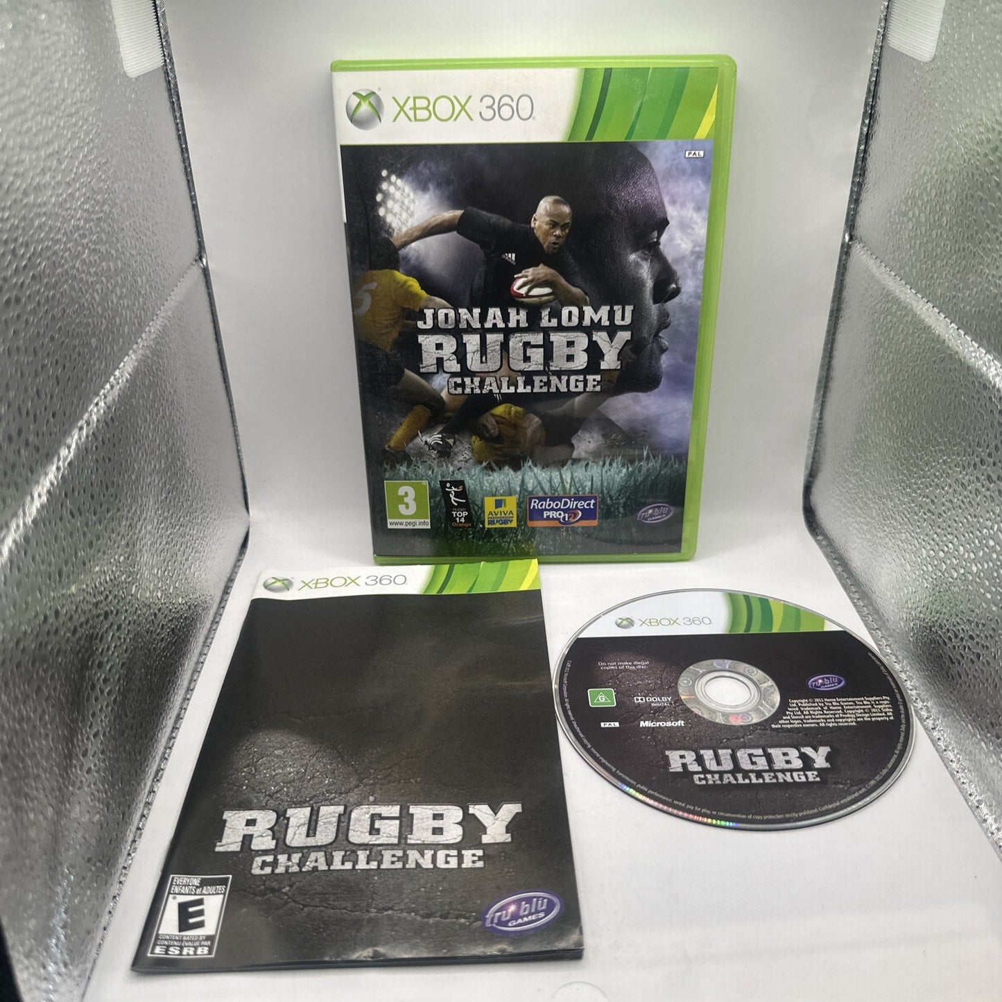 Jonah Lomu Rugby Challenge + Manual - Xbox 360 - Tested & Working!