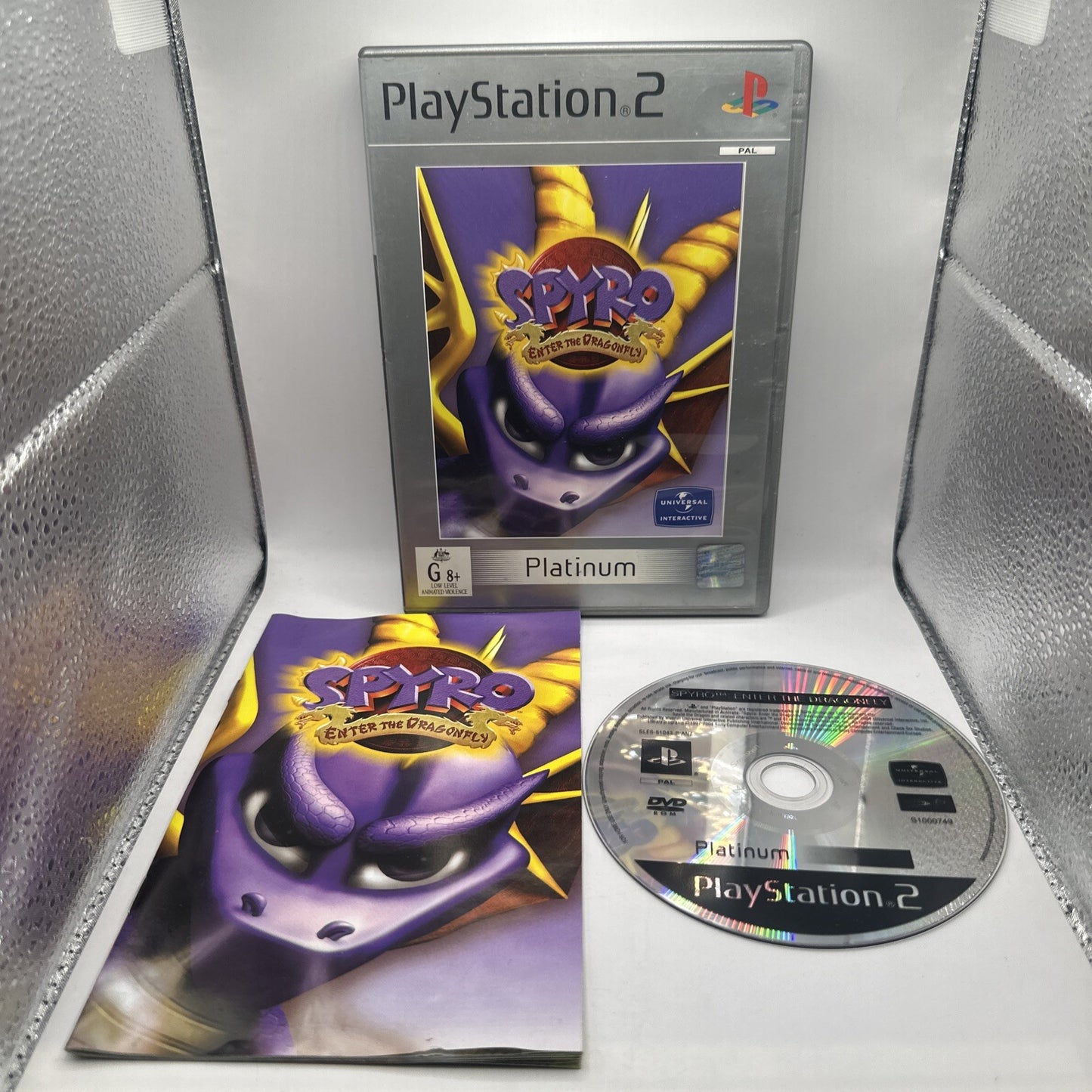 Spyro: Enter The Dragonfly • Sony Playstation 2 PS2 Game + Manual (2002) PAL AUS