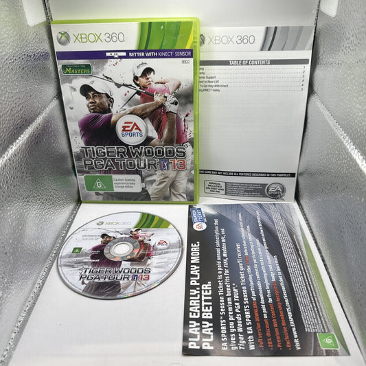 Tiger Woods PGA Tour 13 • Xbox 360 Game (2012) Complete CIB • 2013 Golf Masters