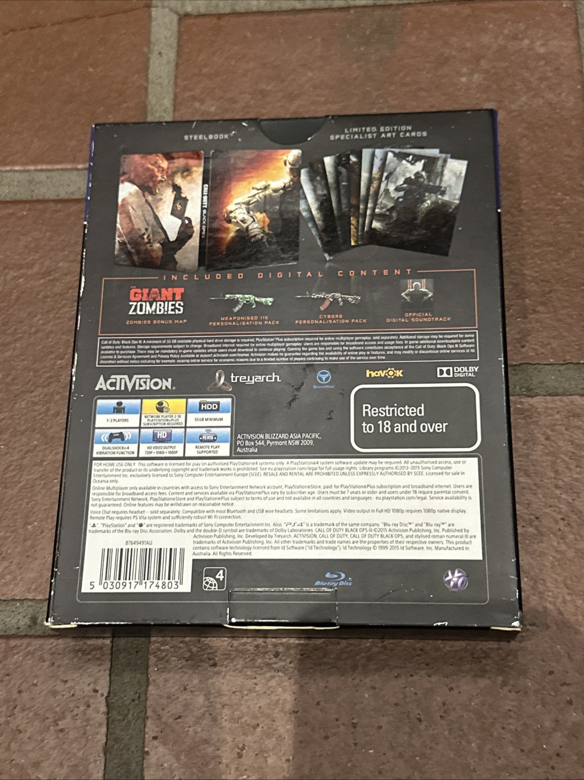 Call Of Duty: Black Ops III Hardened Edition • PlayStation 4 PS4 (2015) COD BO 3