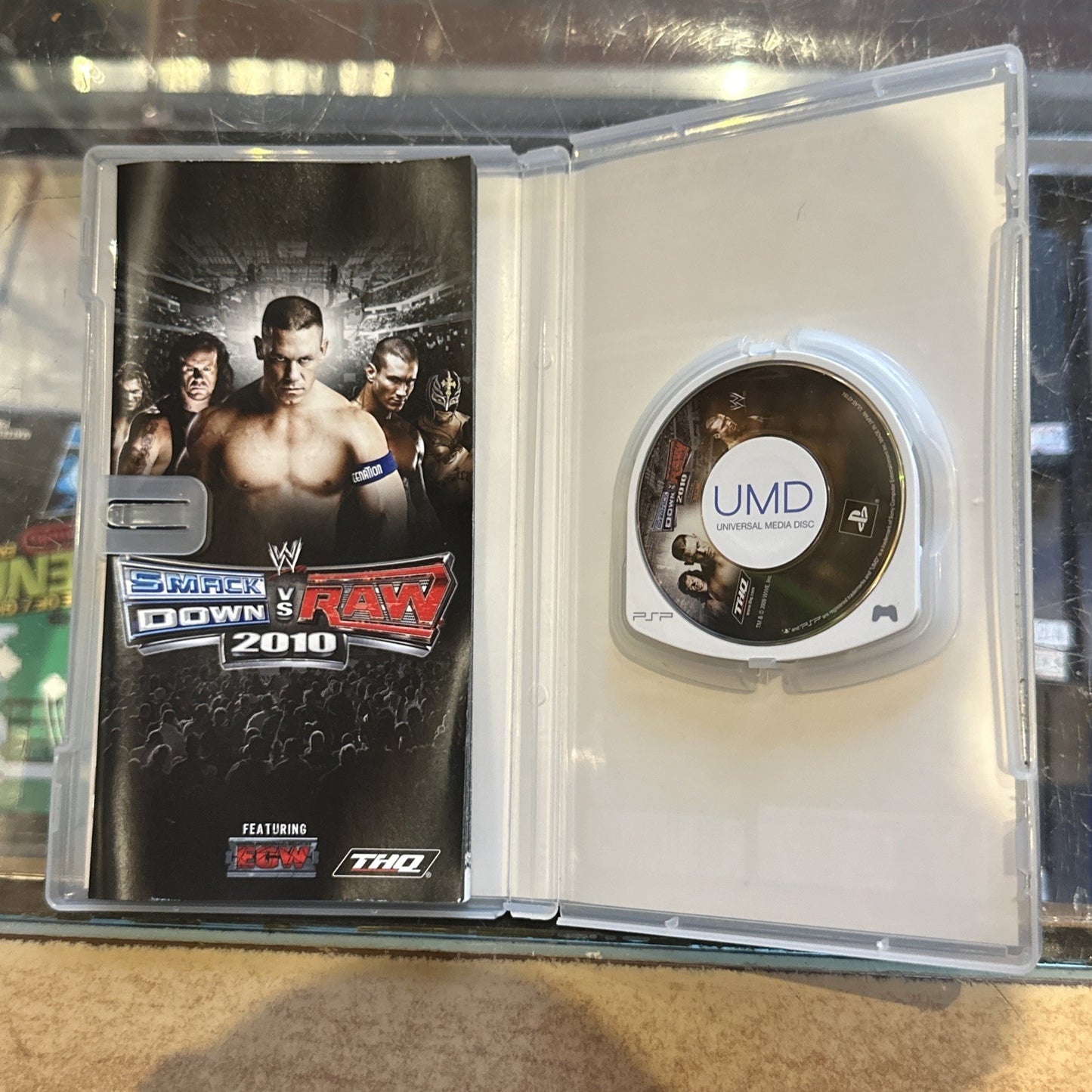 WWE SmackDown vs Raw 2010 • PSP Playstation Portable Game + Manual • REGION FREE