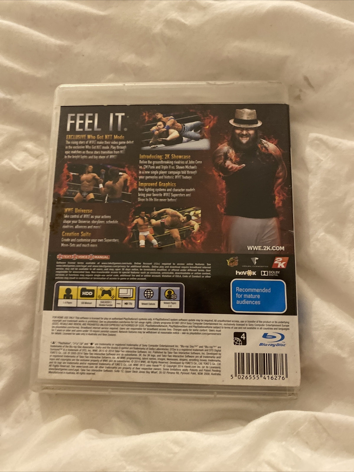 WWE 2K15 PS3 Game PlayStation 3 Game AUS PAL *FREE SHIPPING* Wrestling PS3 Games