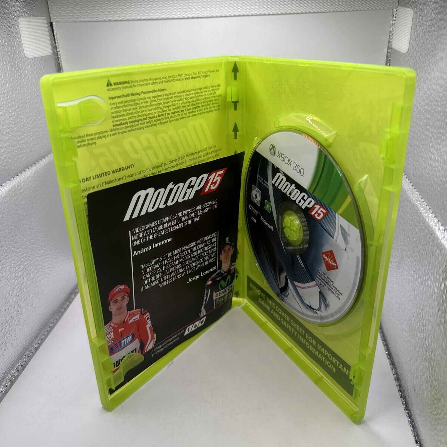 MotoGP 15 • Xbox 360 Game (2015) PAL AUS • Complete • Motorcycle Racing Moto GP