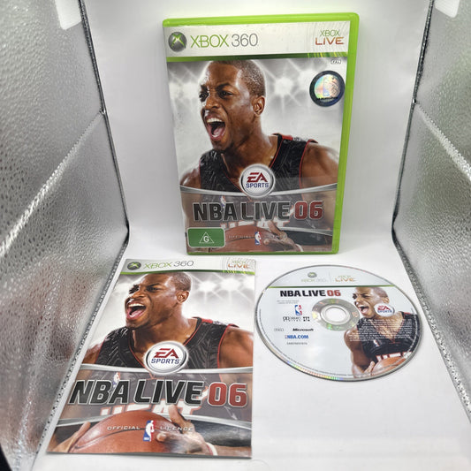 NBA LIVE 06 • Xbox 360 Game + Manual (2005) AUS PAL • EA Sports Basketball 2006