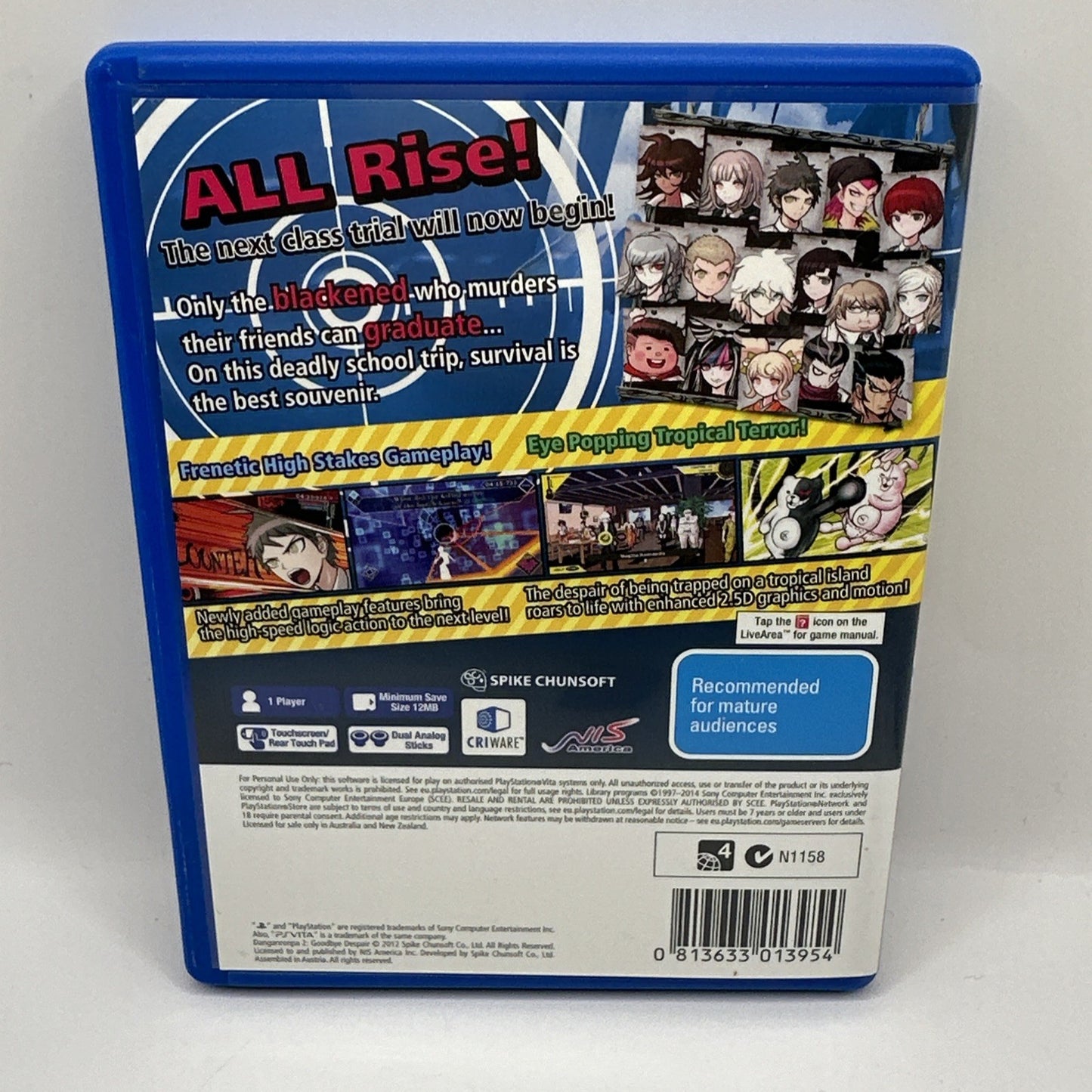 Danganronpa 2: Goodbye Despair • PlayStation Vita PS Vita (2014) Australian AUS