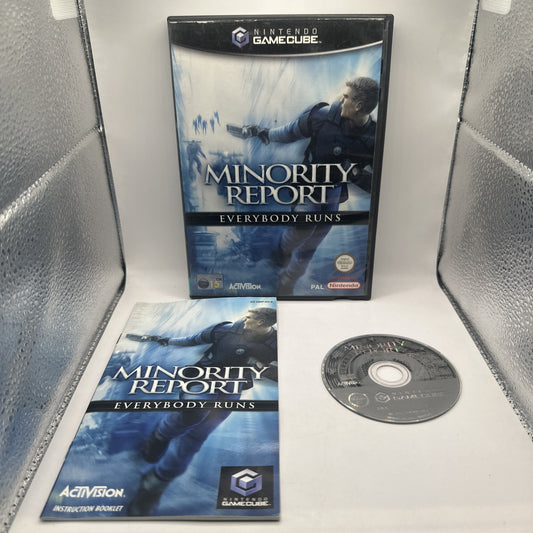 Minority Report: Everybody Runs • Nintendo GameCube Game + Manual (2002) PAL CIB