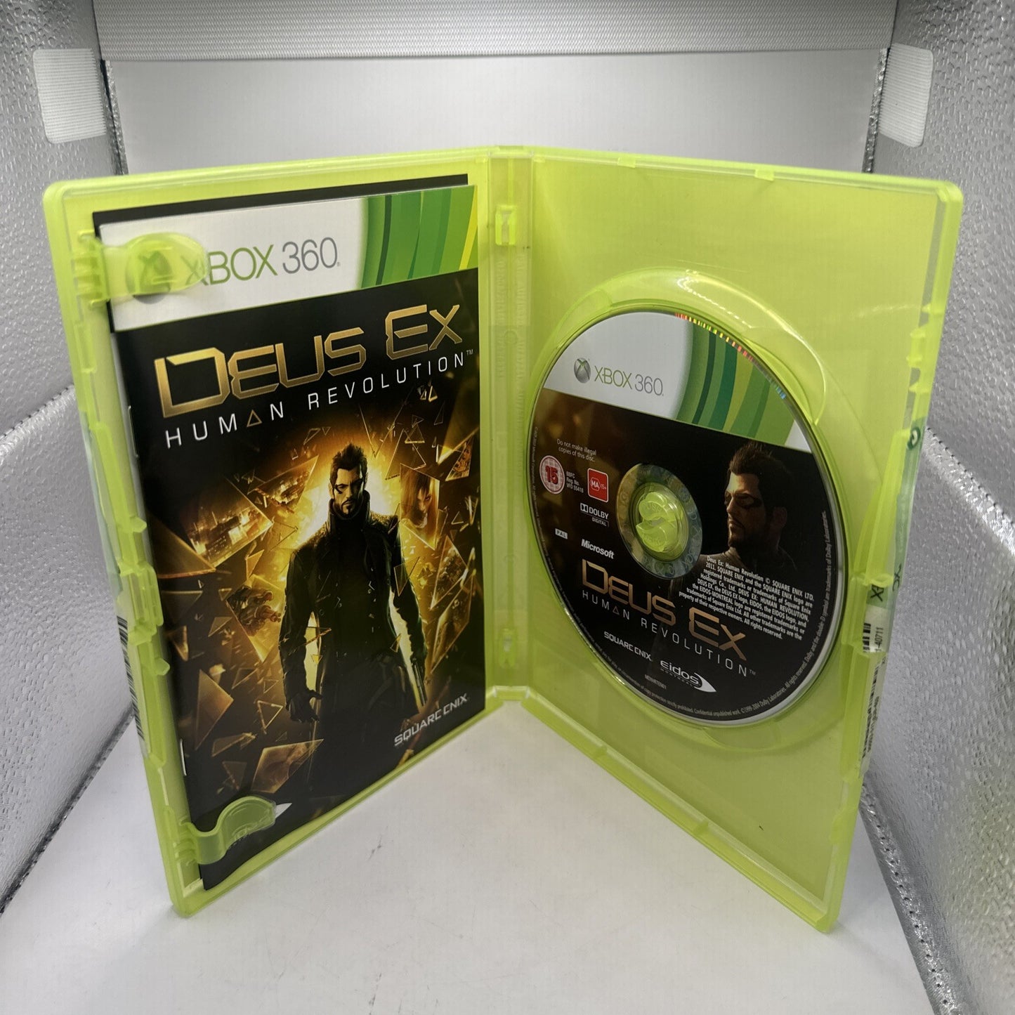 Deus Ex: Human Revolution • Xbox 360 Game + Manual (2011) PAL AUS • Complete CIB