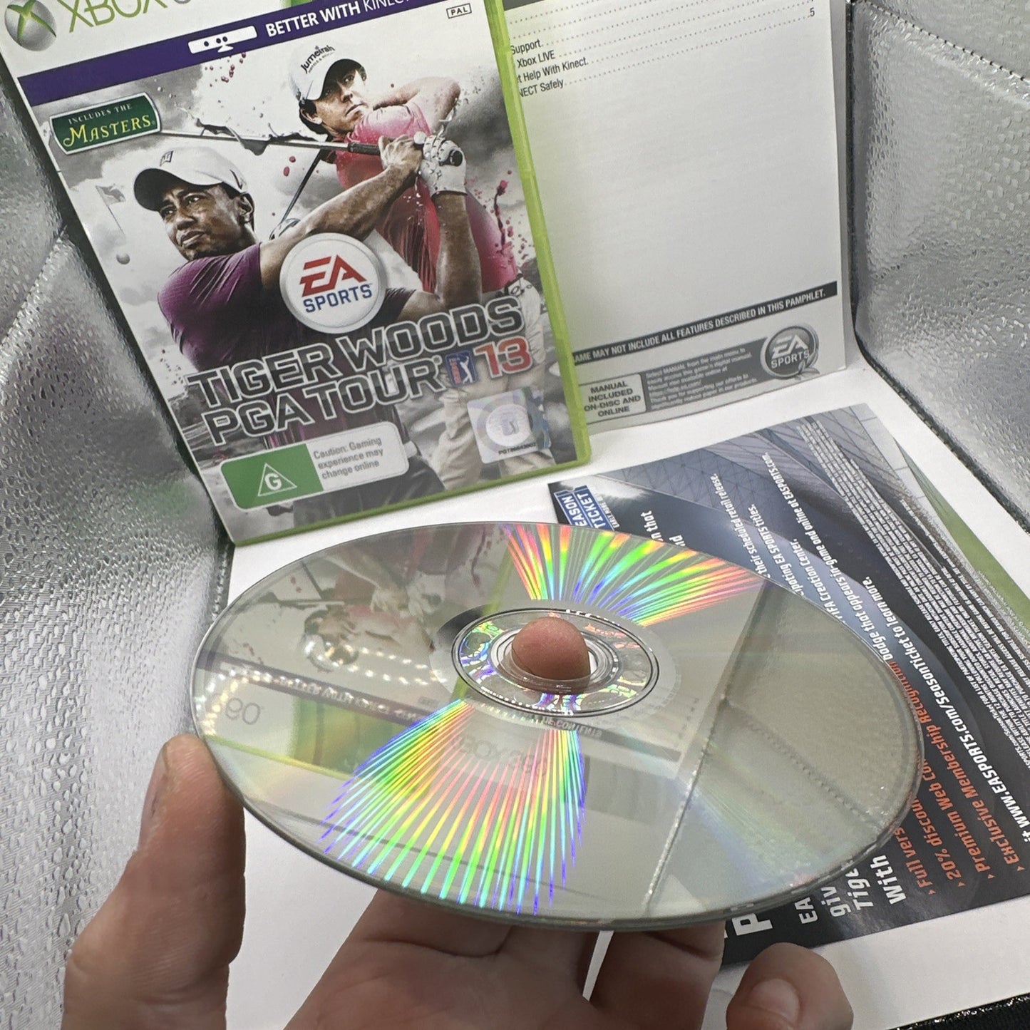 Tiger Woods PGA Tour 13 • Xbox 360 Game (2012) Complete CIB • 2013 Golf Masters