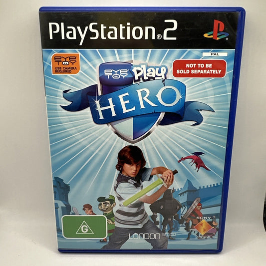 EyeToy Play: Hero • Sony PS2 PlayStation 2 Game (2008) PAL AUS • Tested