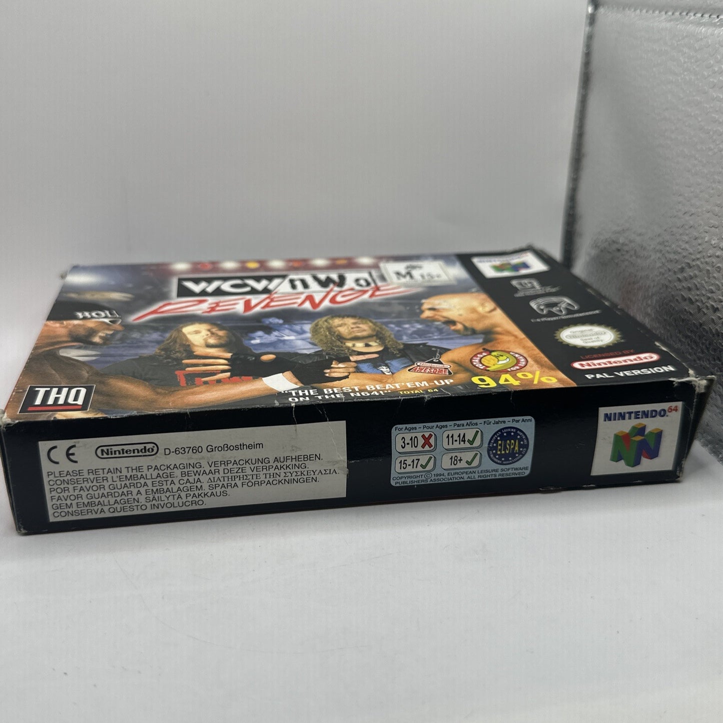 WCW NWO Revenge • Nintendo 64 N64 Game PAL 1998 THQ WWE Complete Boxed + Manual