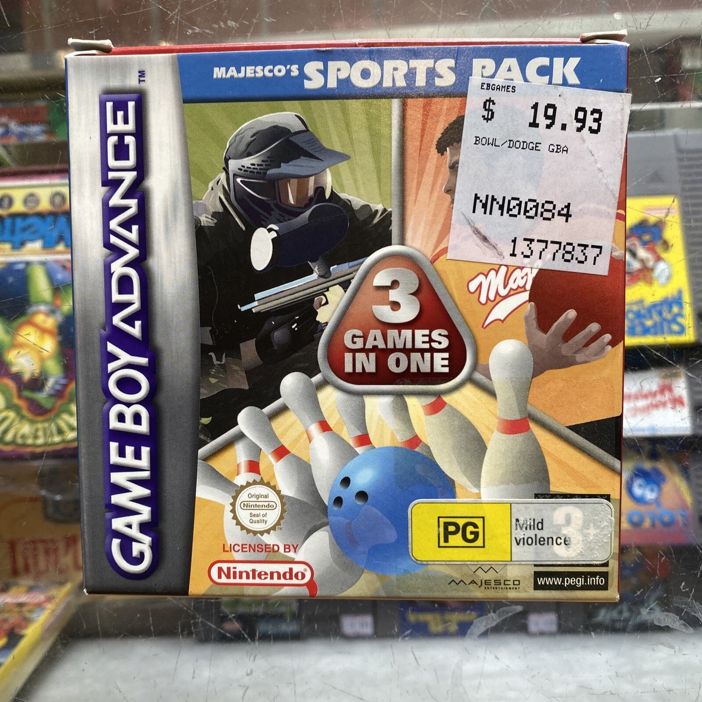 Majesco's Sport Pack 3 Games In One Gameboy Advance Game + Manual BOXED GBA