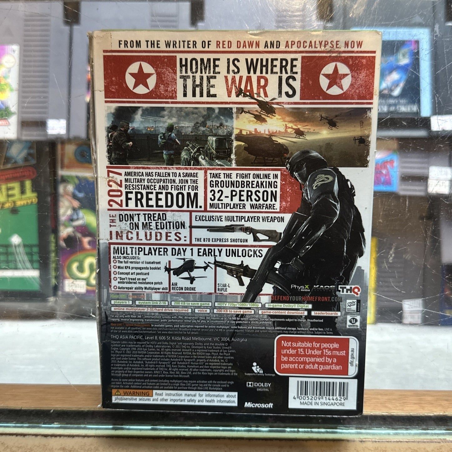 Homefront: Don't Tread On Me Edition • Xbox 360 Game + Manual (2011) Limited Ed