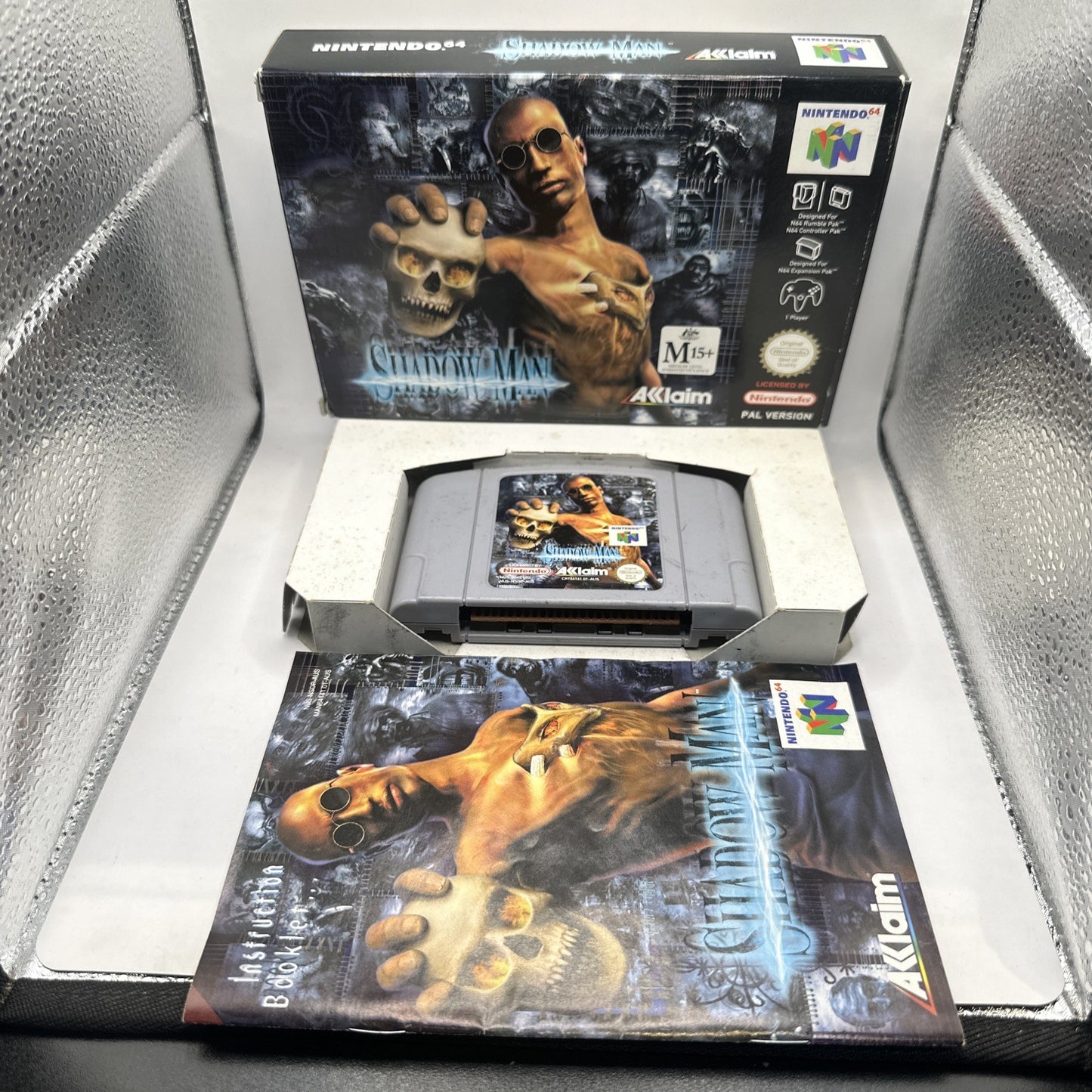 Shadow Man • Nintendo 64 N64 Game + Box & Manual (1999) AUS PAL • Complete CIB