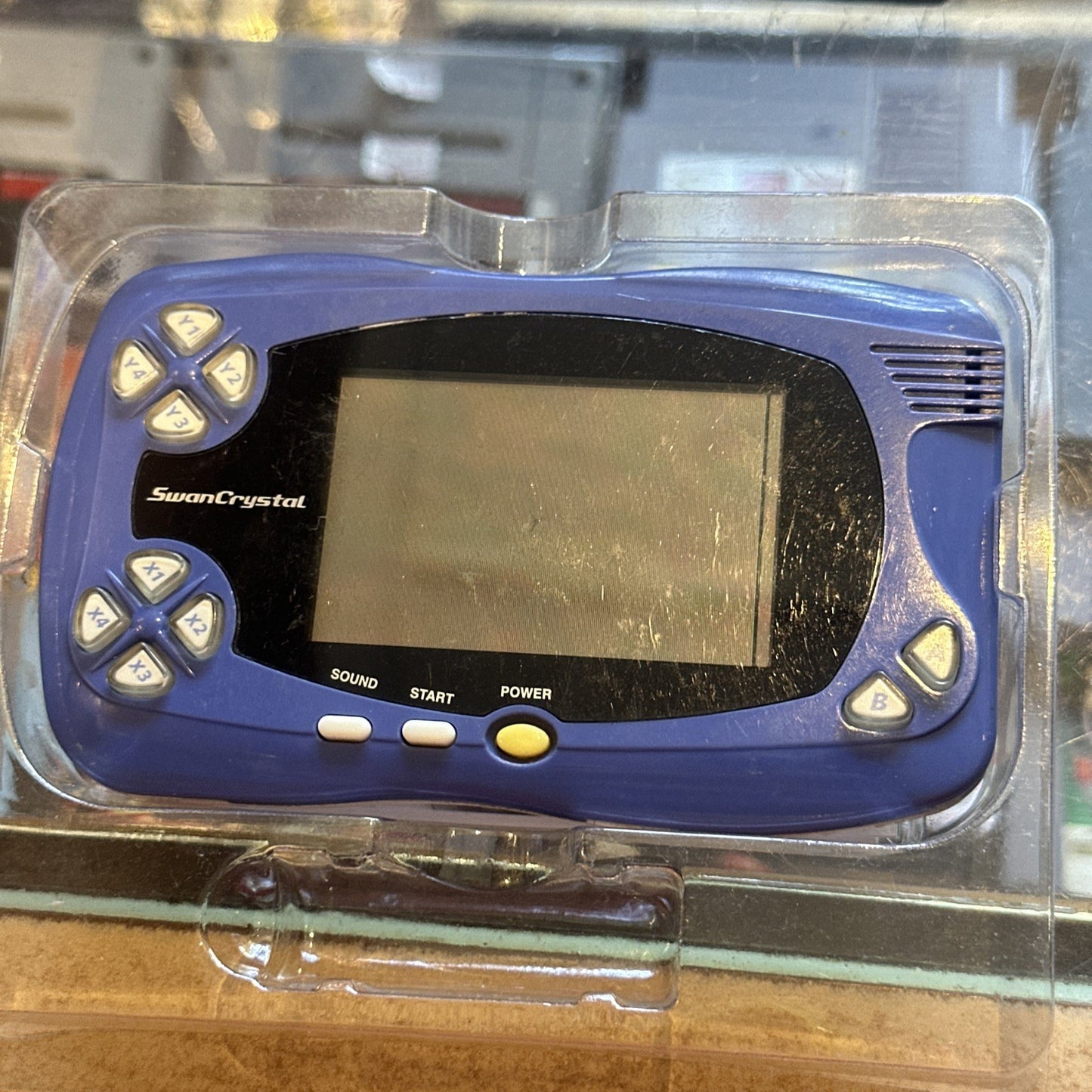 Bandai Wonder Swan Crystal Blue Violet Console Boxed + Manual • SwanCrystal