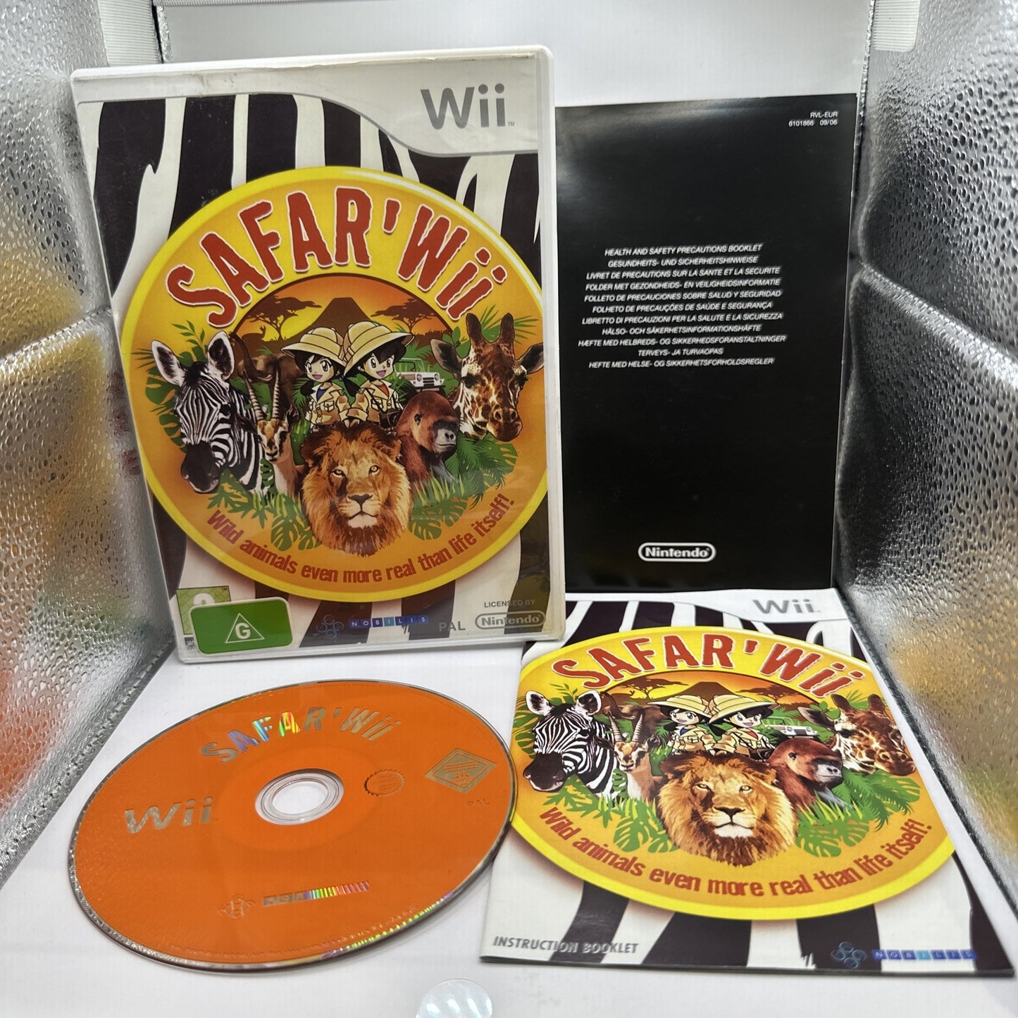 Safar'Wii • Nintendo Wii Game + Manual (2009) PAL • Complete CIB • Safari