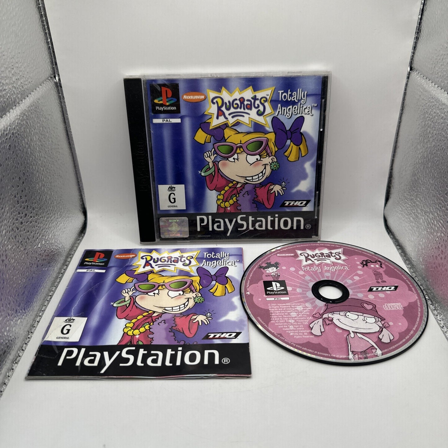 Rugrats: Totally Angelica • Playstation 1 PS1 + Manual (2001) PAL Complete • THQ