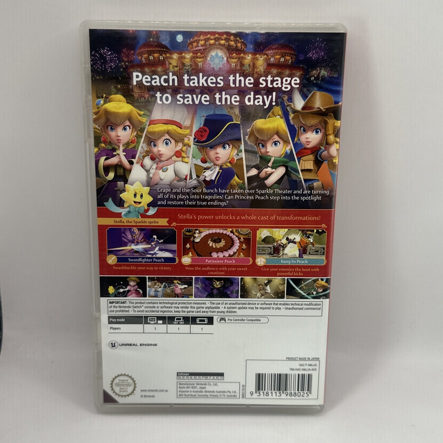 Princess Peach: Showtime! • Nintendo Switch Game (2024) AUS • Tested/Working