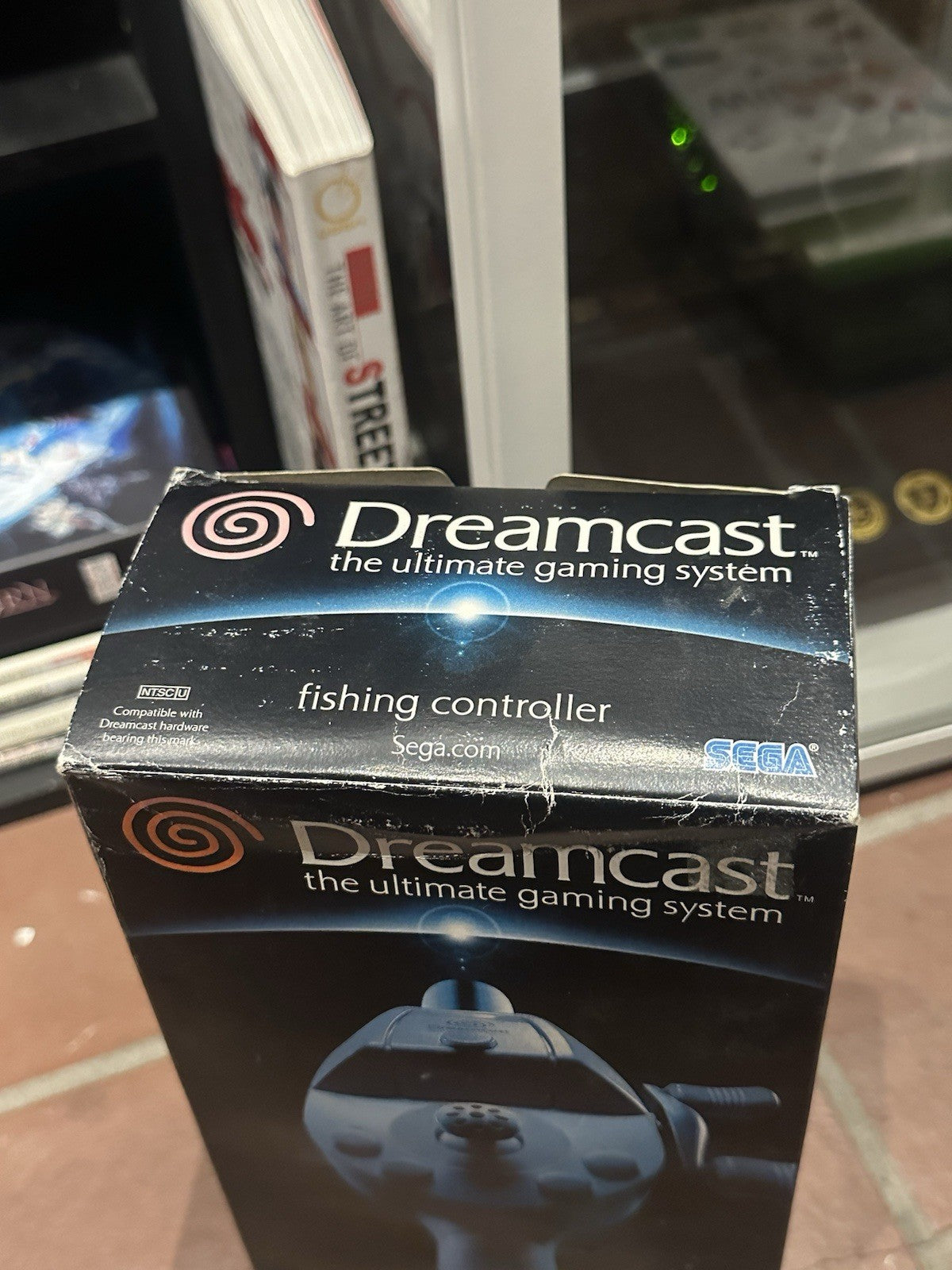 Sega Dreamcast Fishing Rod Controller + Box & Manual HKT-7800 USA Boxed Complete