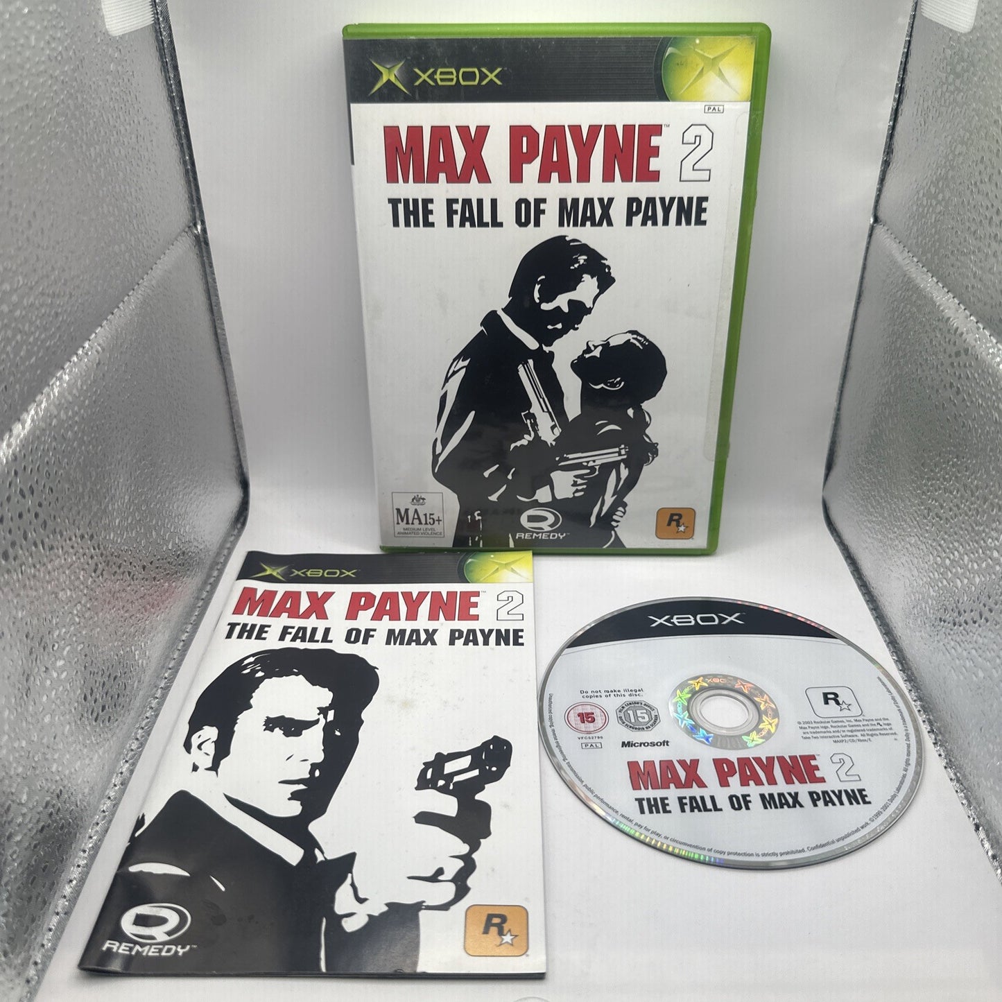 Max Payne 2: The Fall of Max Payne • Xbox Original Game + Manual (2003) PAL AUS
