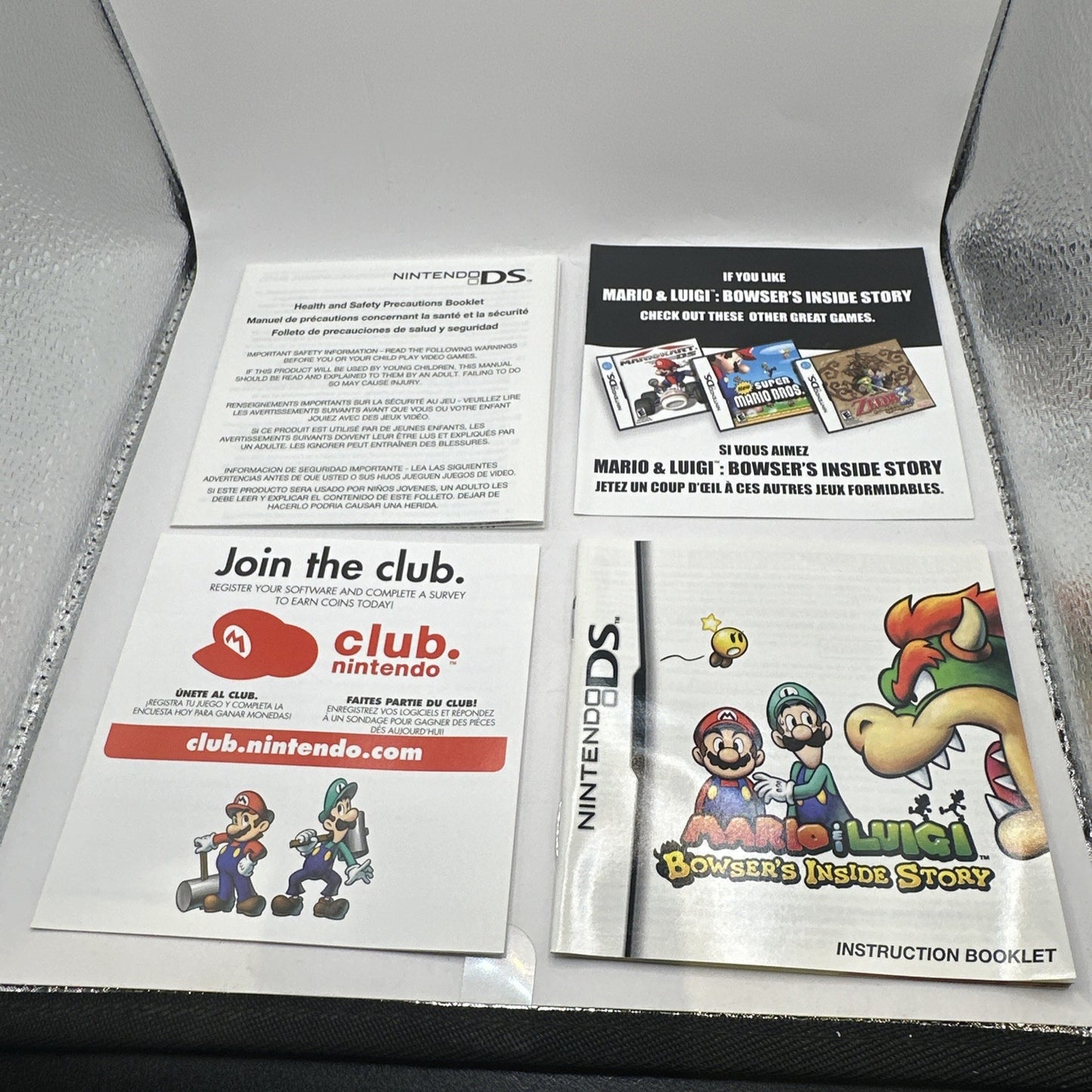 Mario & Luigi Bowser's Inside Story • Nintendo DS Game + Manual (2009) Complete