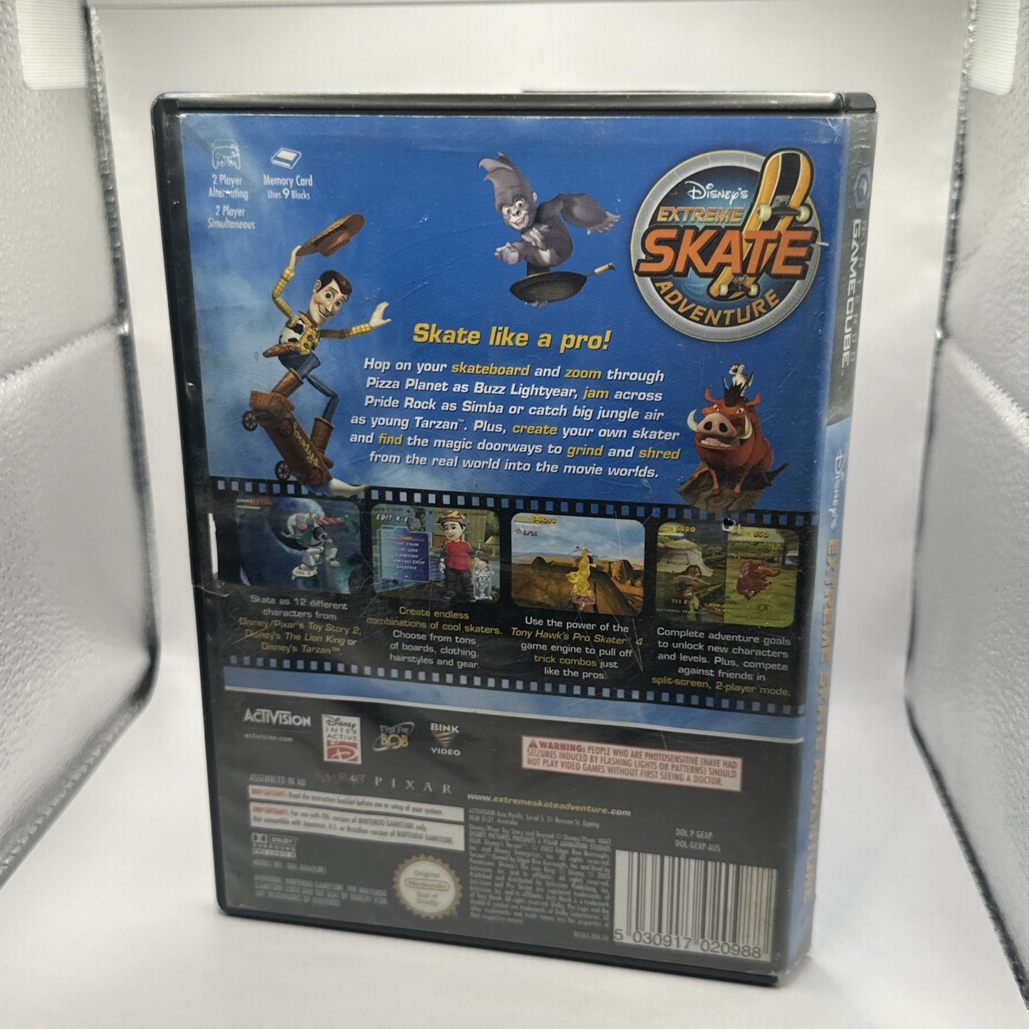Disney’s Extreme Skate Adventure • Nintendo GameCube Game + Manual (2003) PAL