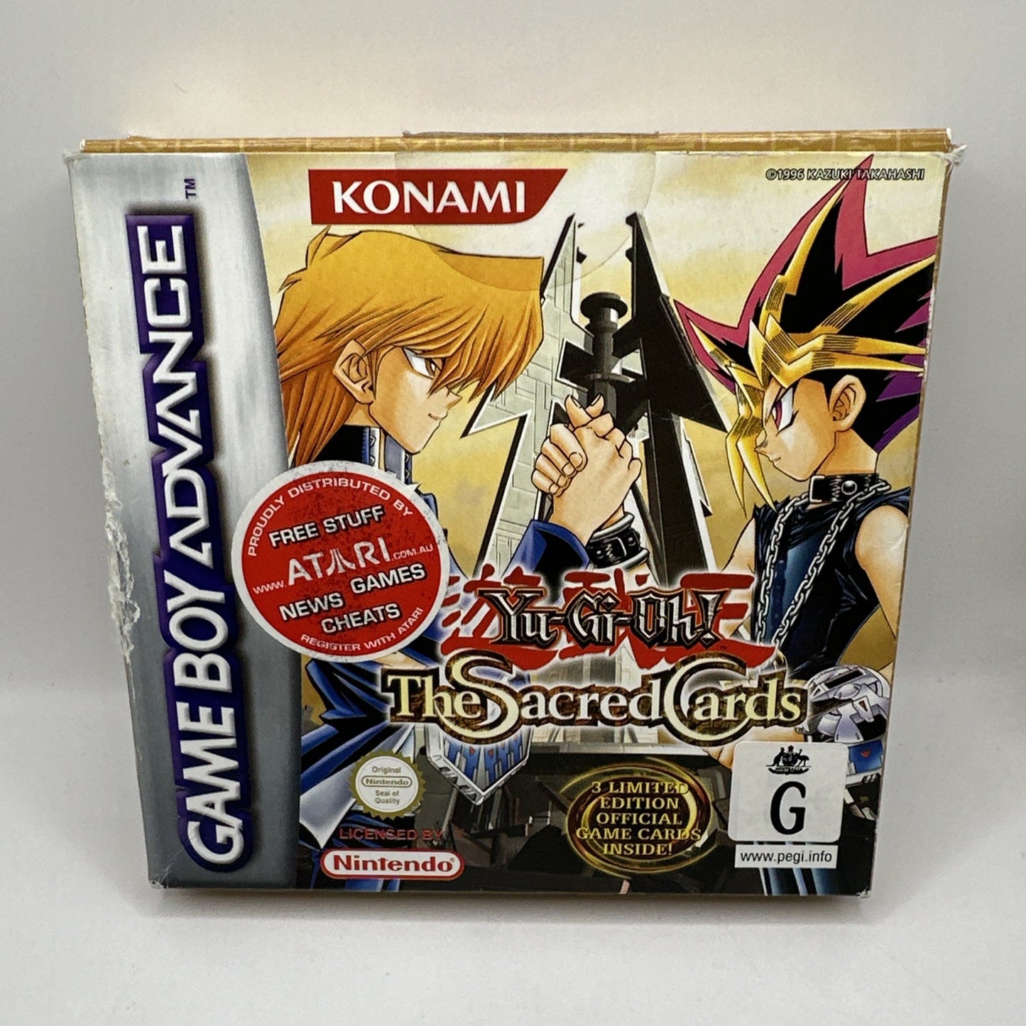 Yu-Gi-Oh The Sacred Cards • Nintendo Gameboy Advance GBA + Box + Manual • Boxed