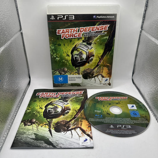 Earth Defence Force: Insect Armageddon • Playstation 3 PS3 Game + Manual (2011)